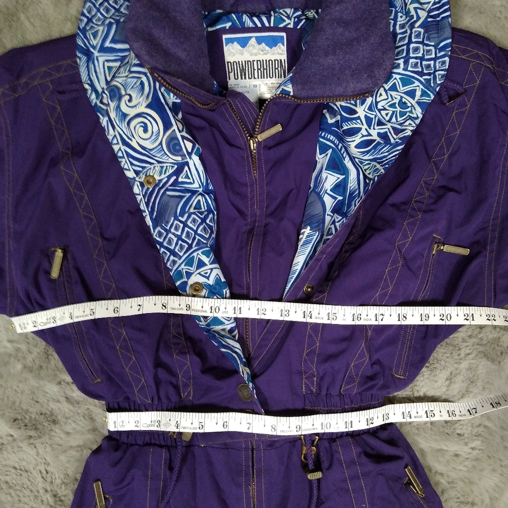 Vintage 80s 90s Powderhorn Ski Suit Purple - Picture 10 of 12